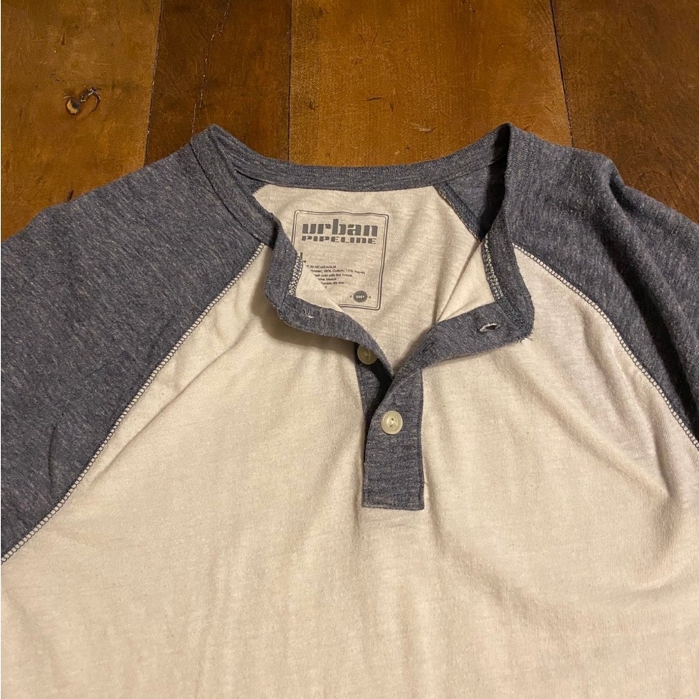 Urban Pipeline Gray and White Casual Button Down Shirt - Picture 2 of 5